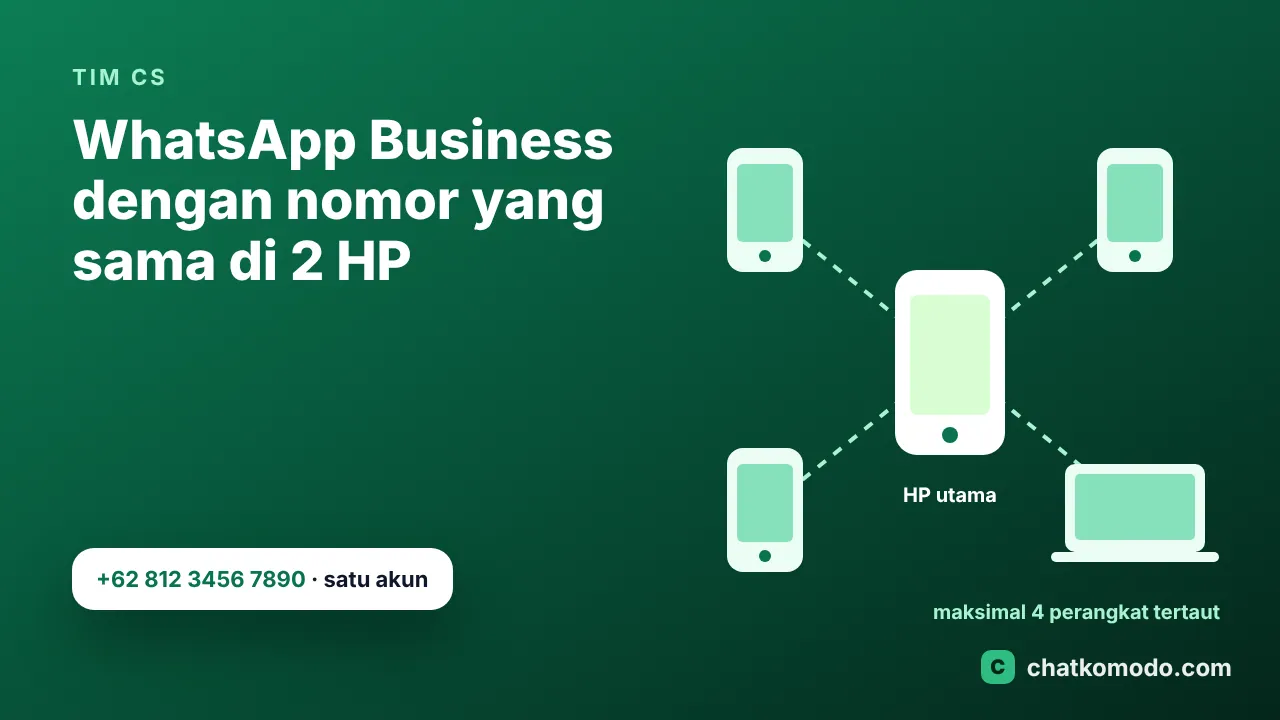 WhatsApp Business dengan nomor yang sama di 2 HP